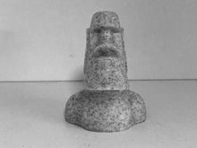 Load image into Gallery viewer, Terrarium Decoration &quot;Moai Head&quot; - Marble colored Terrarium Decor