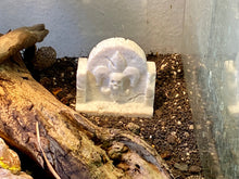 Laden Sie das Bild in den Galerie-Viewer, Terrarium Decoration &quot;Fleur de Liles Tombstone&quot; - Marble colored Terrarium Decor